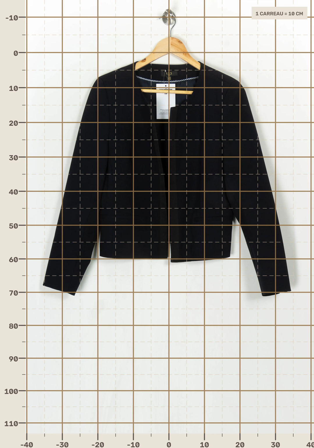 Veste de tailleur noire - Taille XL/42 de la marque Maison 123 | PARAD124013 - Vendu par Paradigme - Image 4