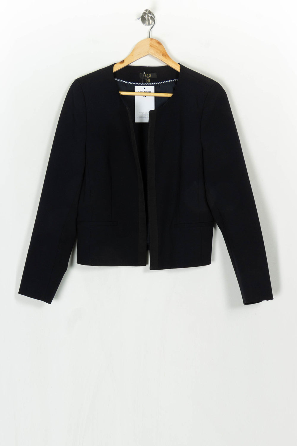 Veste de tailleur noire - Taille XL/42 de la marque Maison 123 | PARAD124013 - Vendu par Paradigme - Image 2
