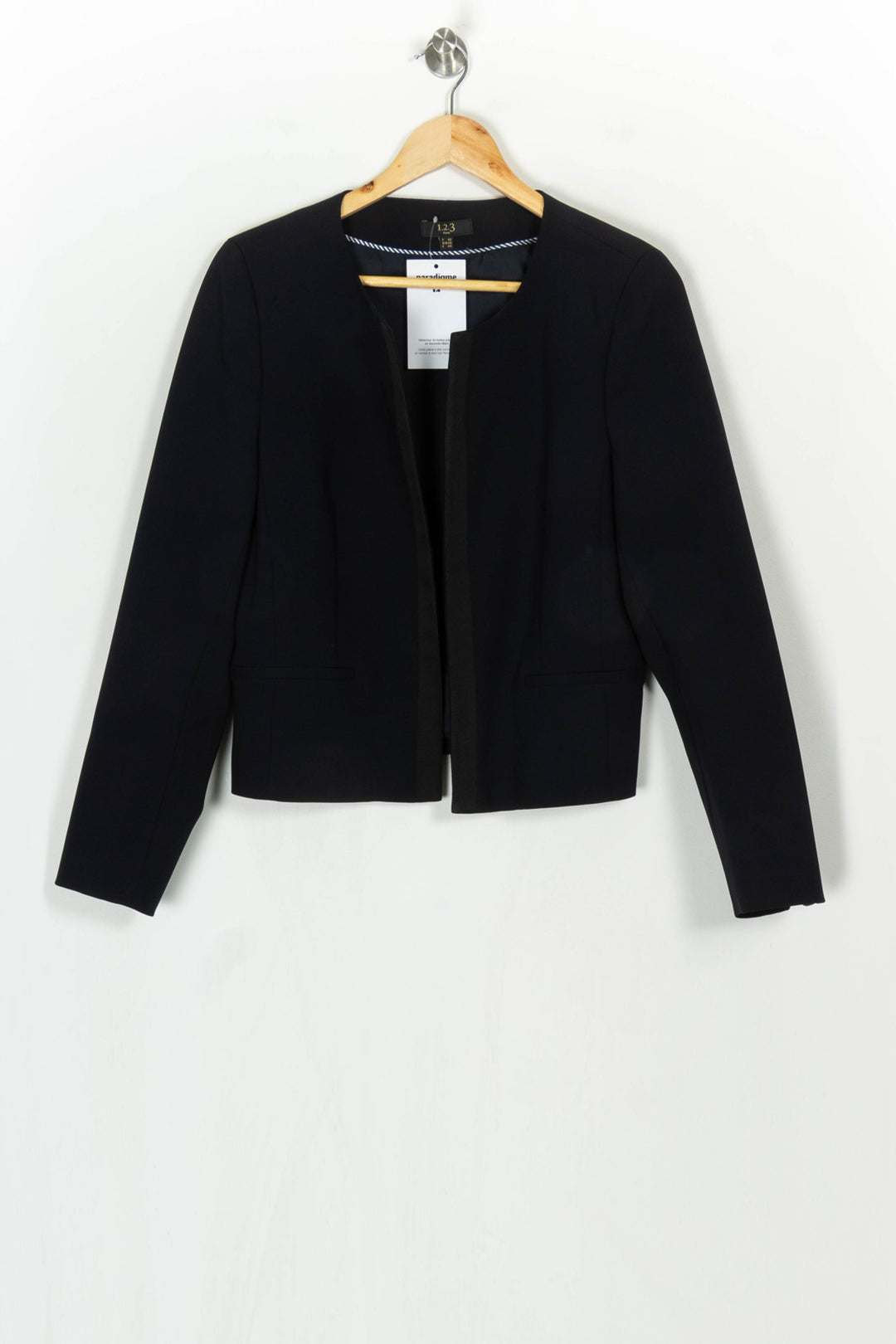 Veste de tailleur noire - Taille XL/42 de la marque Maison 123 | PARAD124013 - Vendu par Paradigme - Image 2