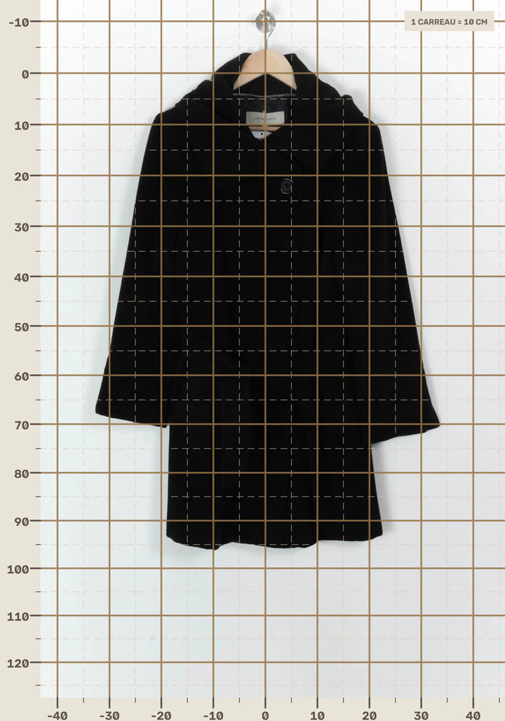 Manteau Noir - Taille XXL/44 de la marque Gerard Darel | PARAD124014 - Vendu par Paradigme - Image 4