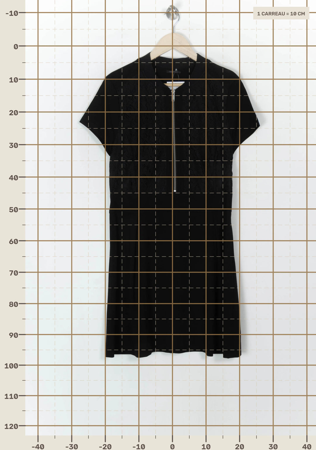 Robe Courte Noire - Taille XL/42 de la marque IKKS | PARAD124015 - Vendu par Paradigme - Image 4
