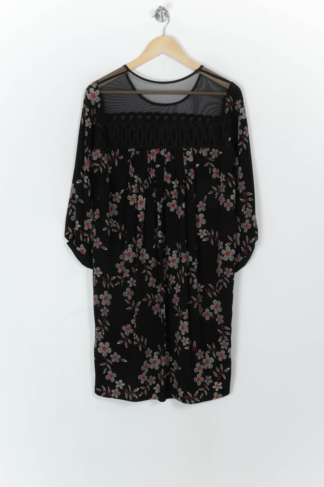 Robe Courte Noire et Rouge - Taille L/40 de la marque Indies | PARAD124018 - Vendu par Paradigme - Image 5