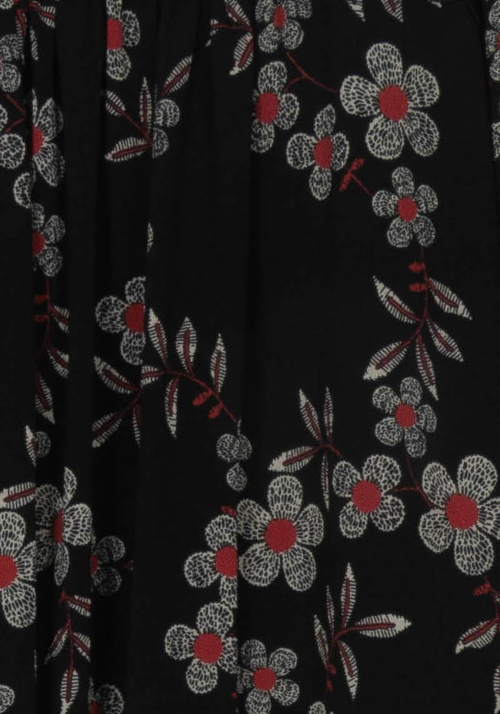Robe Courte Noire et Rouge - Taille L/40 de la marque Indies | PARAD124018 - Vendu par Paradigme - Image 3