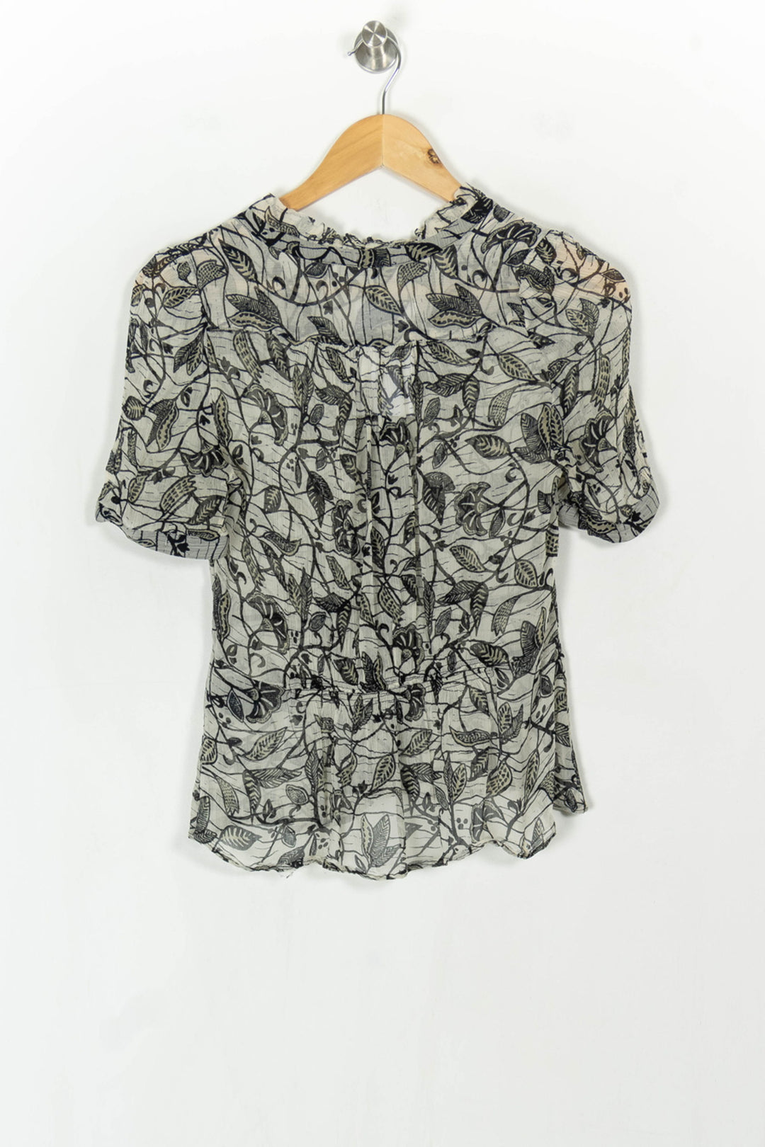 Blouse Beige et Noire - Taille XS/34 de la marque ZAPA | PARAD124019 - Vendu par Paradigme - Image 5