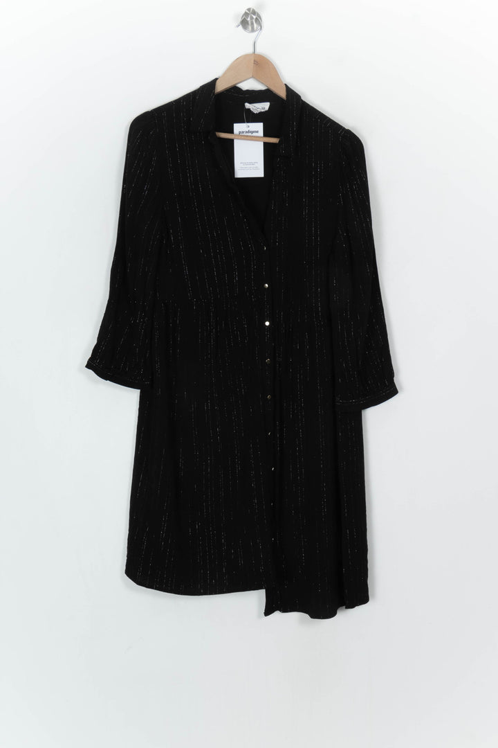 Robe Chemise Noire - Taille XXL/44 de la marque Maison 123 | PARAD124023 - Vendu par Paradigme - Image 2