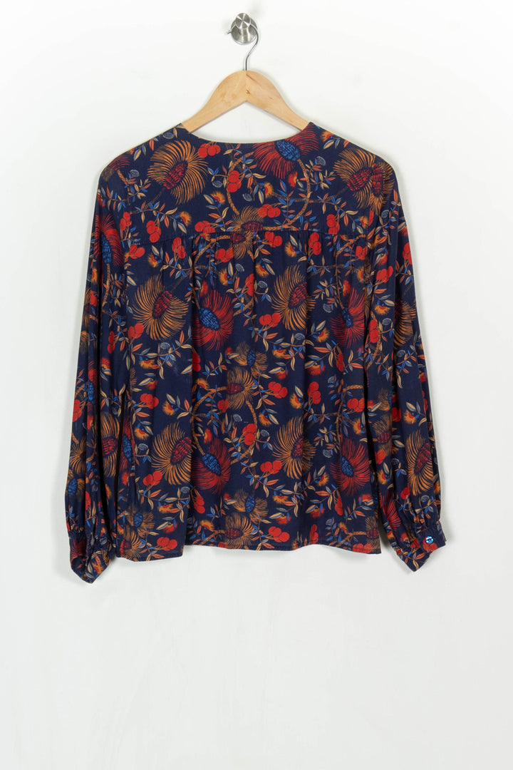 Blouse Bleu Marine et Rouge - Taille M/38 de la marque La Fée Maraboutée | PARAD124024 - Vendu par Paradigme - Image 5