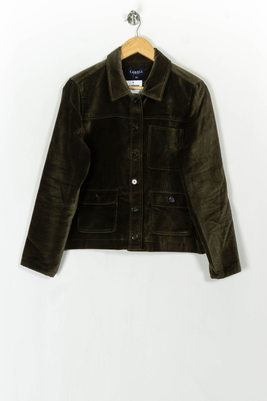 Veste Verte - Taille XXL/44 de la marque Caroll | PARAD124025 - Vendu par Paradigme - Image 2