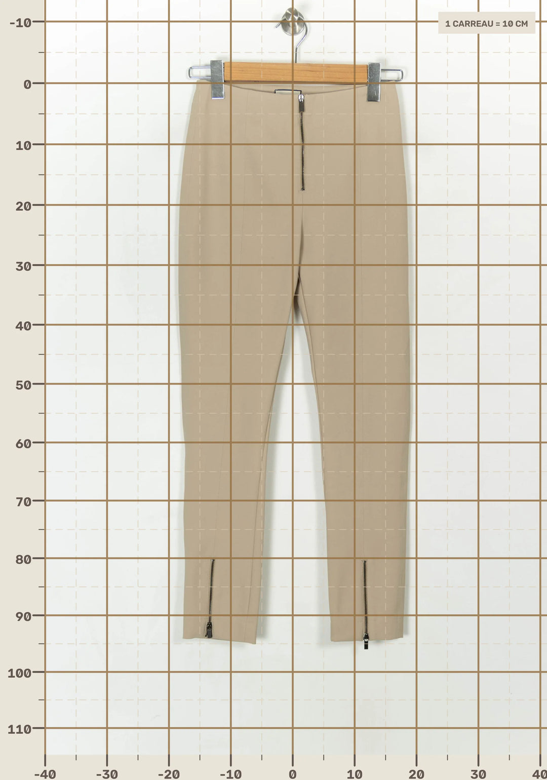 Pantalon Beige - Taille XS/34 de la marque Indies | PARAD124026 - Vendu par Paradigme - Image 4