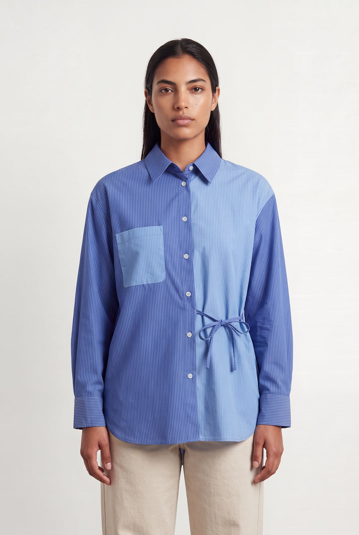 Chemisier Bleu - Taille L/40 de la marque La Fée Maraboutée | PARAD124029 - Vendu par Paradigme - Image 1
