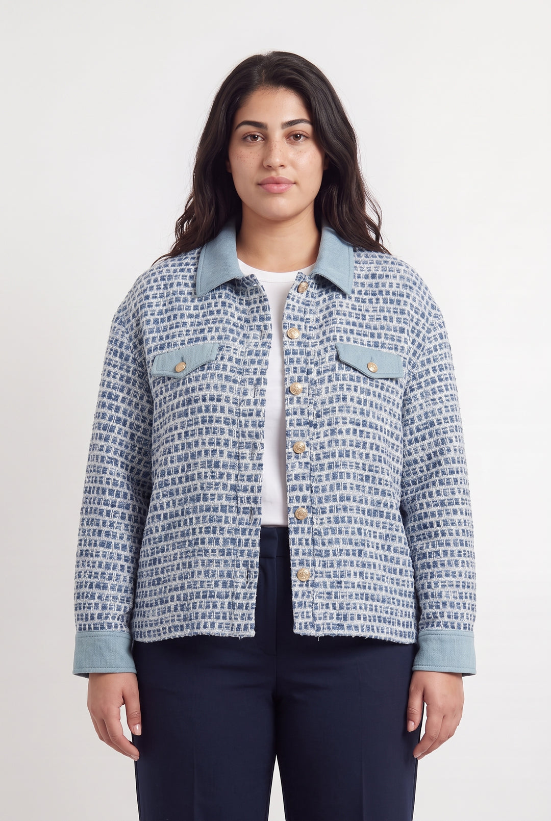 Veste courte Bleue et Blanche - Taille XXL/44 de la marque Weill | PARAD124030 - Vendu par Paradigme - Image 1