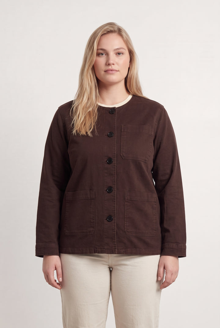 Veste Marron - Taille XXL/44 de la marque Caroll | PARAD124031 - Vendu par Paradigme - Image 1