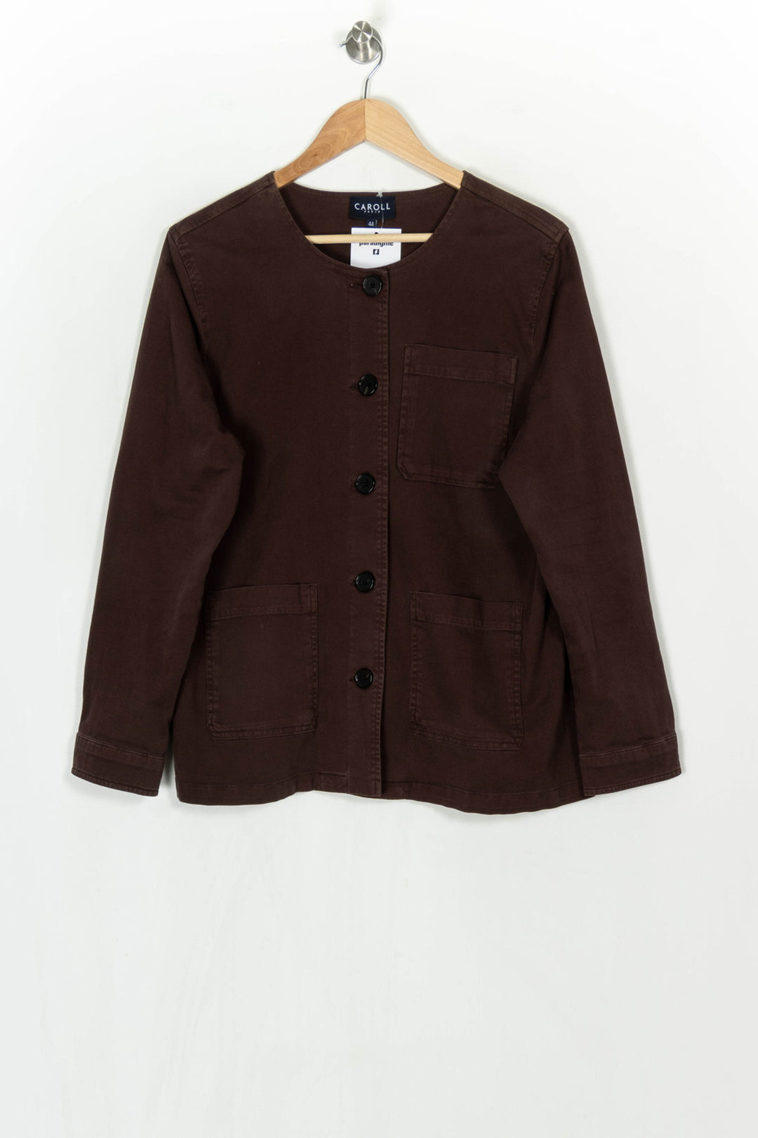 Veste Marron - Taille XXL/44 de la marque Caroll | PARAD124031 - Vendu par Paradigme - Image 2