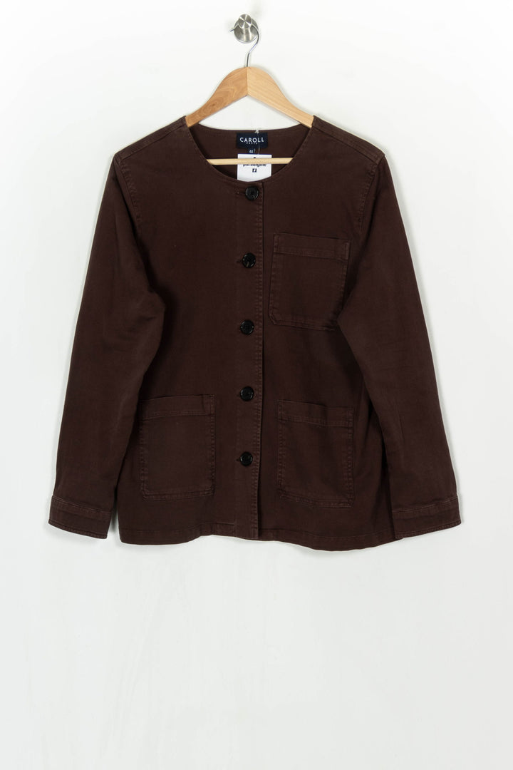 Veste Marron - Taille XXL/44 de la marque Caroll | PARAD124031 - Vendu par Paradigme - Image 2