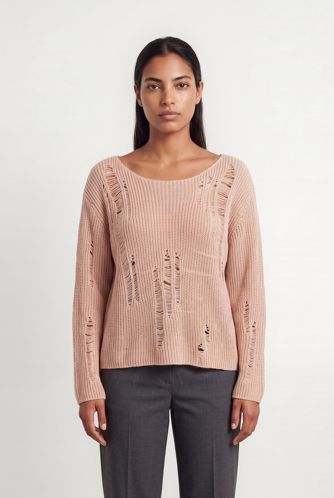 Pull Rose - Taille L/40 de la marque Bérénice | PARAD124032 - Vendu par Paradigme - Image 1