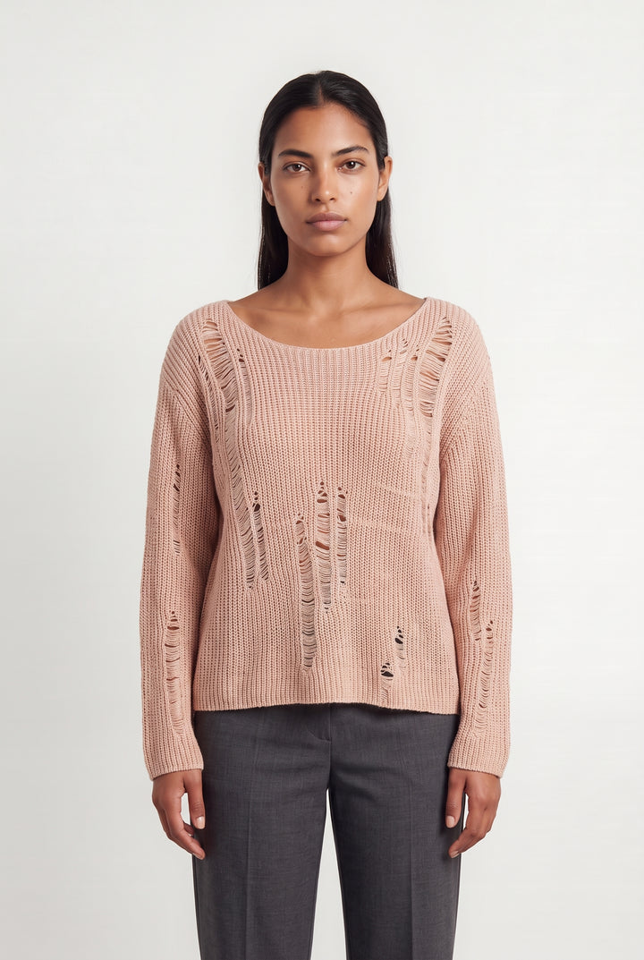 Pull Rose - Taille L/40 de la marque Bérénice | PARAD124032 - Vendu par Paradigme - Image 1