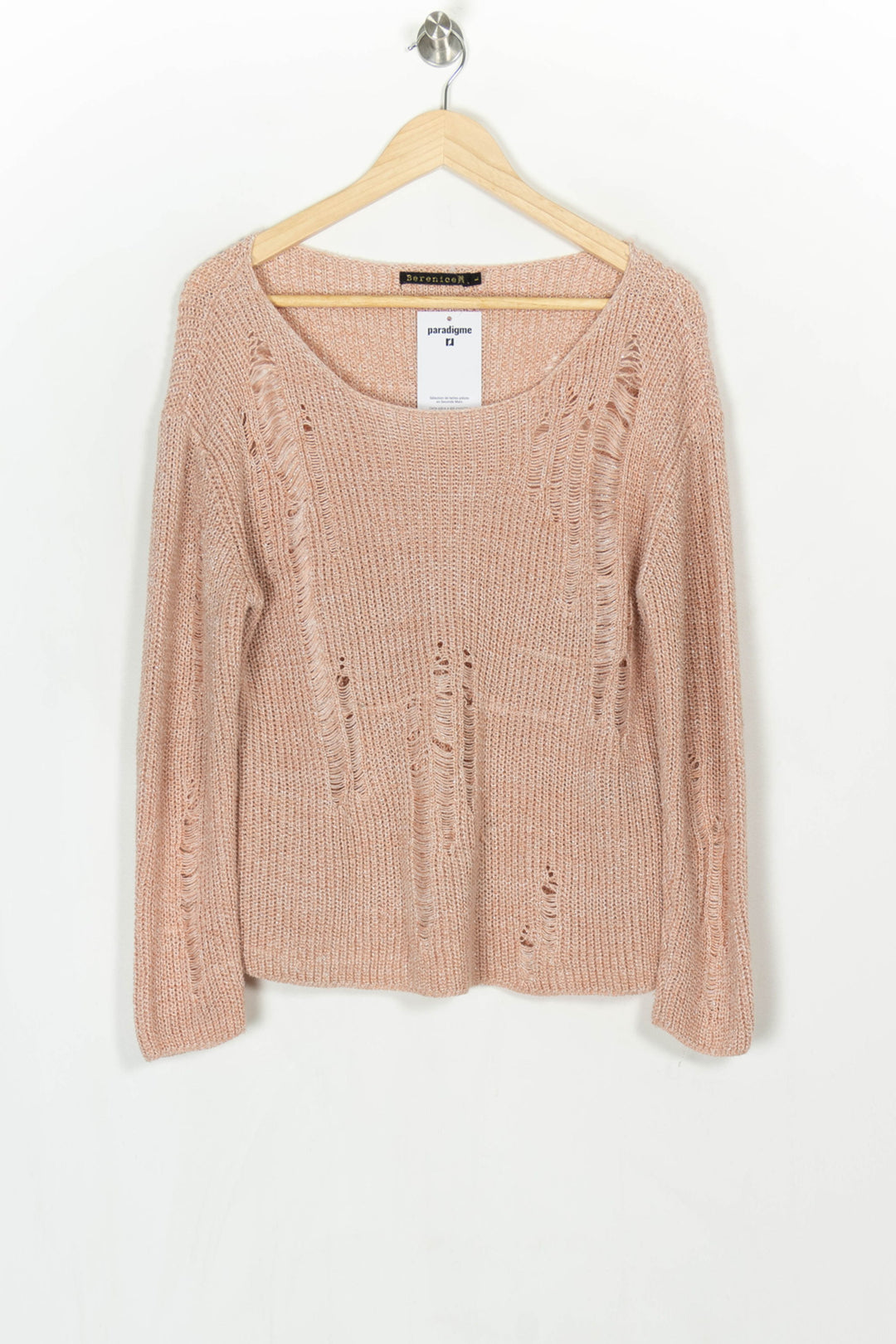 Pull Rose - Taille L/40 de la marque Bérénice | PARAD124032 - Vendu par Paradigme - Image 2