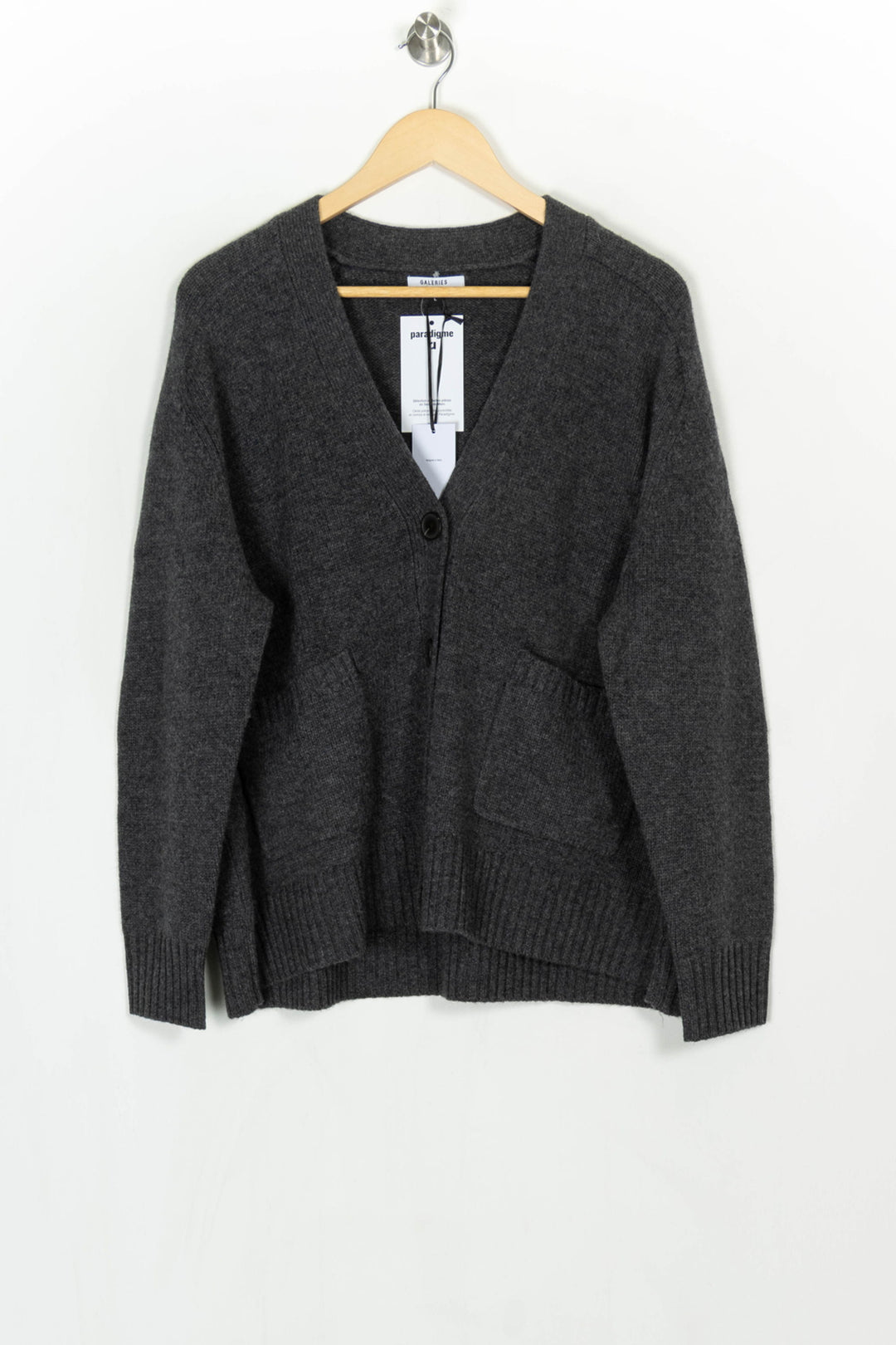 Cardigan Gris - Taille L/40 de la marque Galeries Lafayette | PARAD124034 - Vendu par Paradigme - Image 2