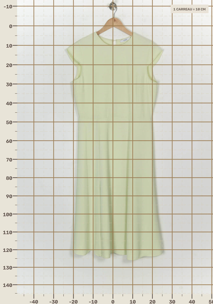 Robe Longue Vert Clair - Taille XL/42 de la marque ZAPA | PARAD124035 - Vendu par Paradigme - Image 4