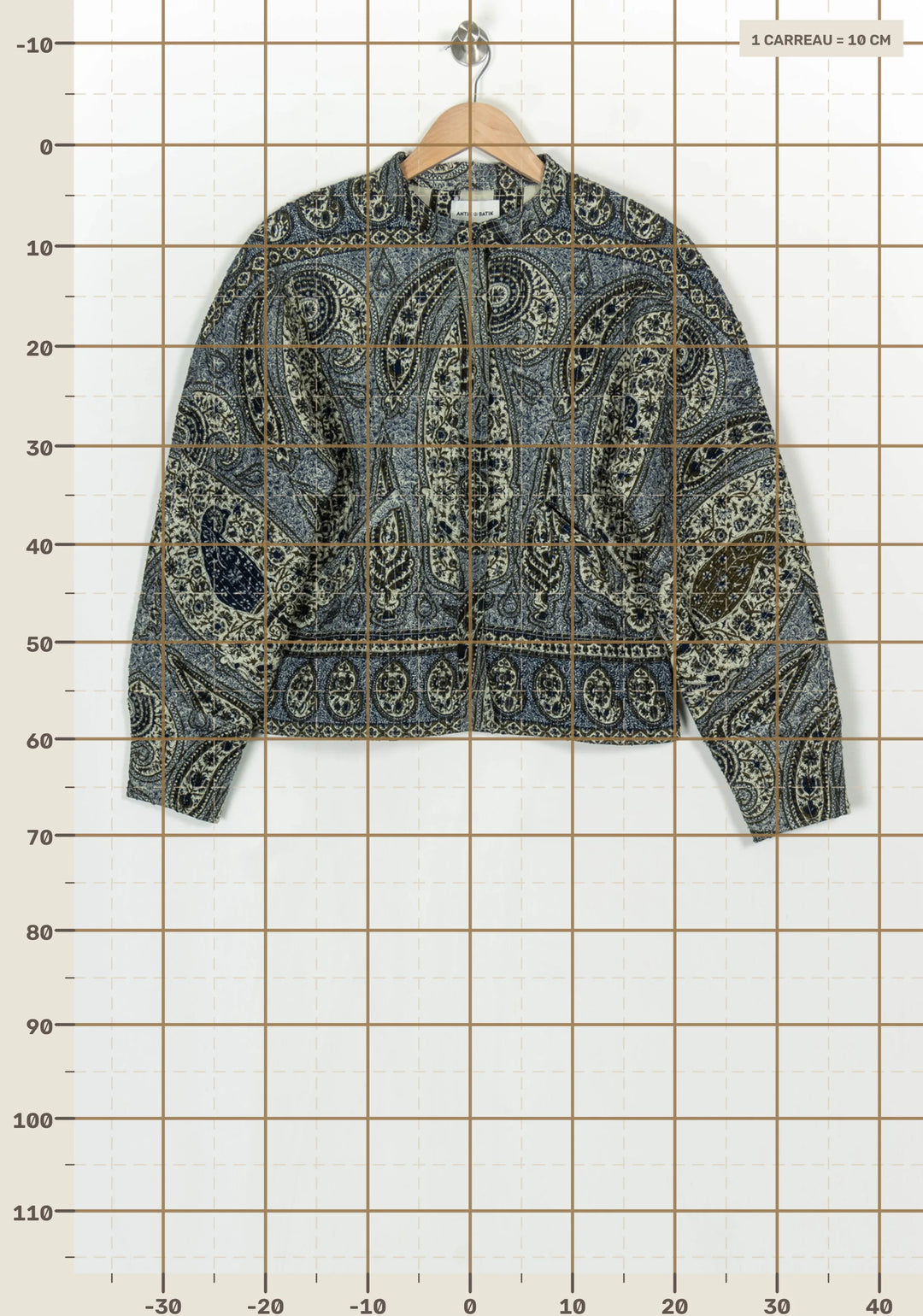 Veste Bleue et Beige - Taille XL/42 de la marque Antik Batik | PARAD124039 - Vendu par Paradigme - Image 4