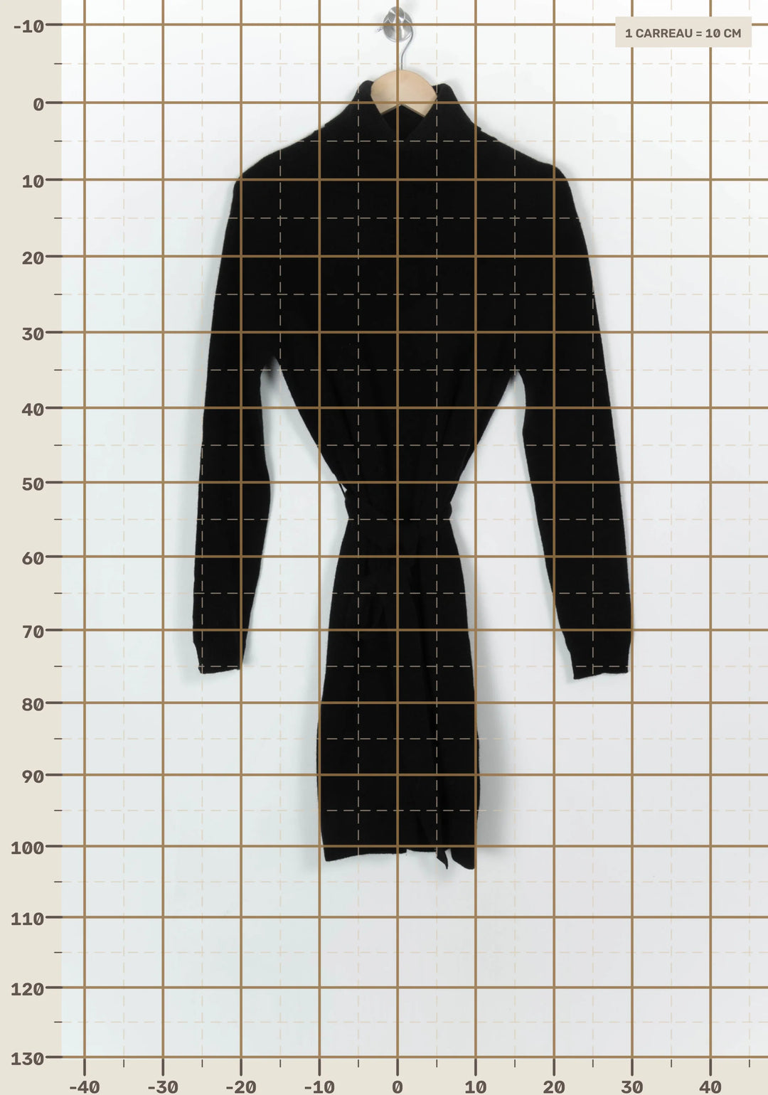 Robe Pull Noire - Taille M/38 de la marque Sud express | PARAD124040 - Vendu par Paradigme - Image 4