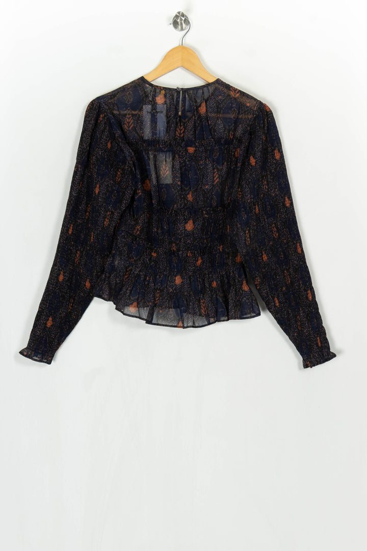 Blouse Bleue Marine et Orange - Taille XL/42 de la marque Antik Batik | PARAD124041 - Vendu par Paradigme - Image 5