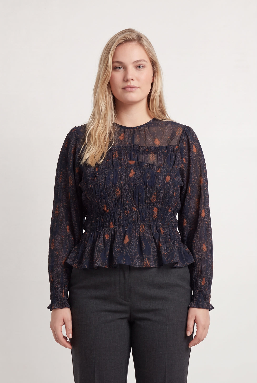Blouse Bleue Marine et Orange - Taille XL/42 de la marque Antik Batik | PARAD124041 - Vendu par Paradigme - Image 1