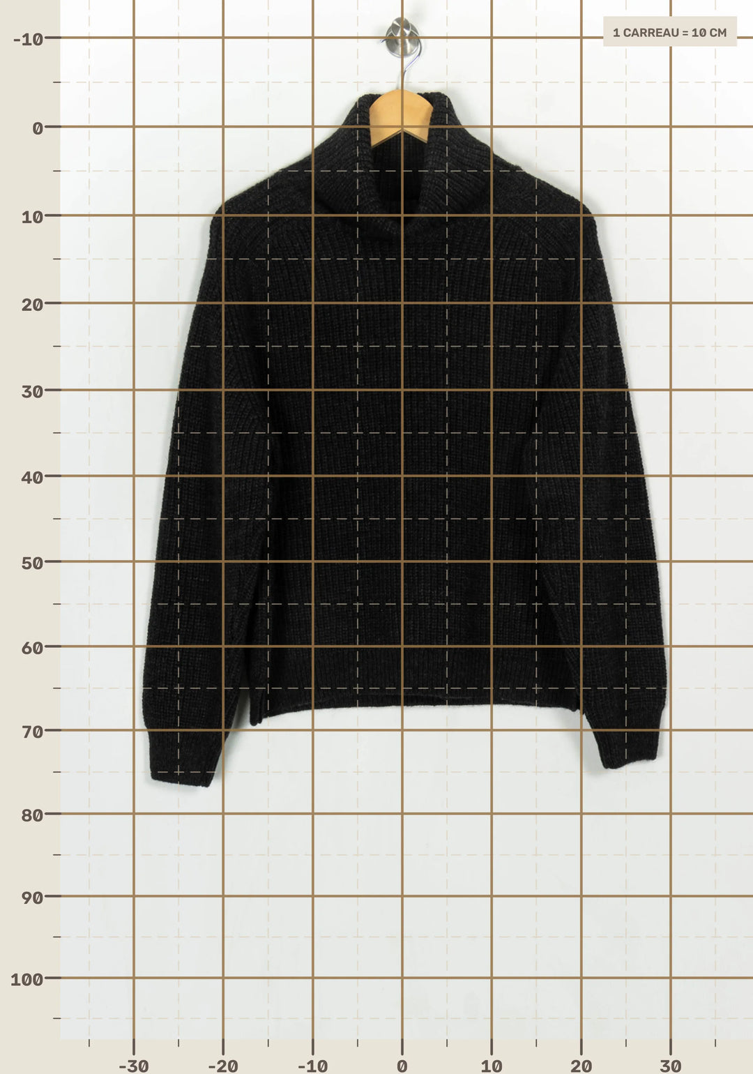 Pull À Col Roulé Noir - Taille L/40 de la marque One Step | PARAD124044 - Vendu par Paradigme - Image 4