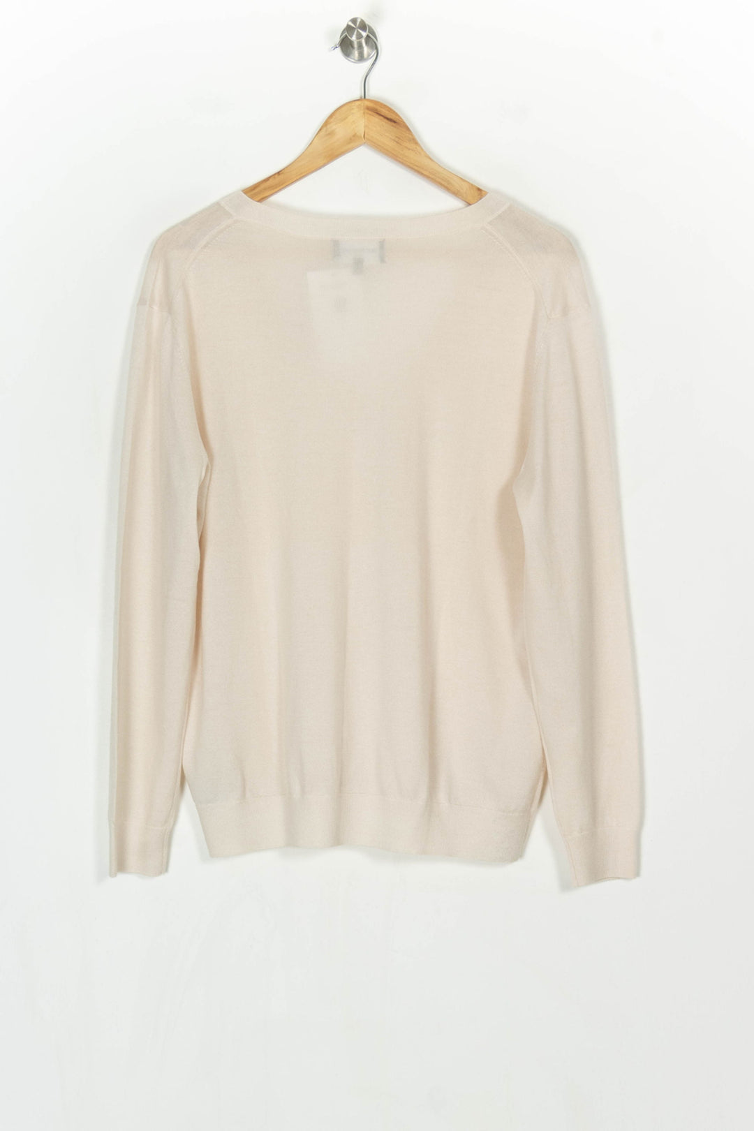Pull Col V Beige - Taille L/40 de la marque Eric Bompard | PARAD124046 - Vendu par Paradigme - Image 5