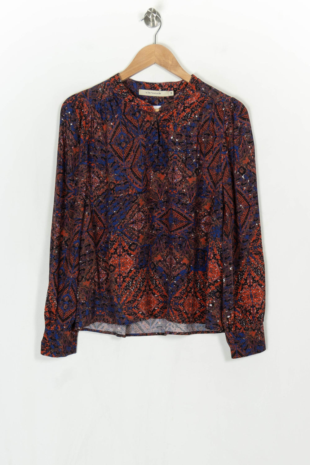 Blouse Rouge et Bleue - Taille M/38 de la marque La Fée Maraboutée | PARAD124049 - Vendu par Paradigme - Image 2