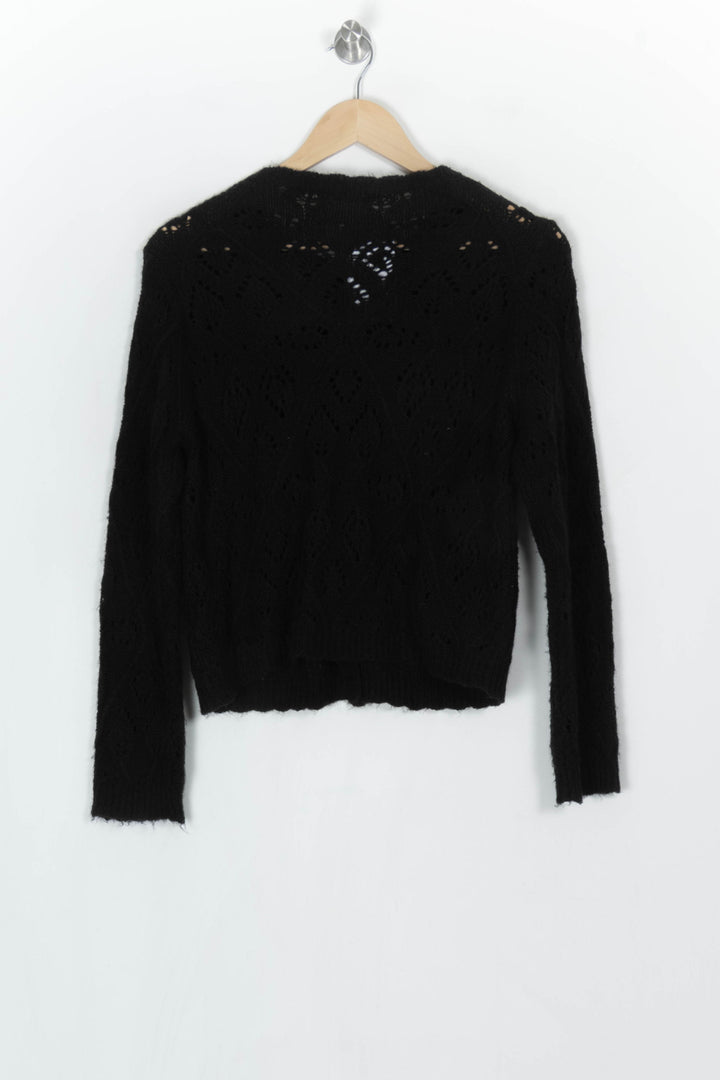 Gilet Boutonné Noir - Taille M/38 de la marque La Fée Maraboutée | PARAD124050 - Vendu par Paradigme - Image 5