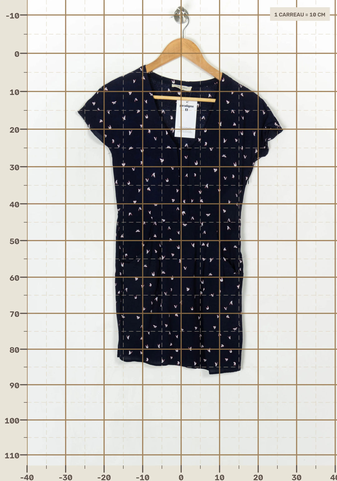 Robe Courte Bleu Marine - Taille XS/34 de la marque Marie Sixtine | PARAD124054 - Vendu par Paradigme - Image 4