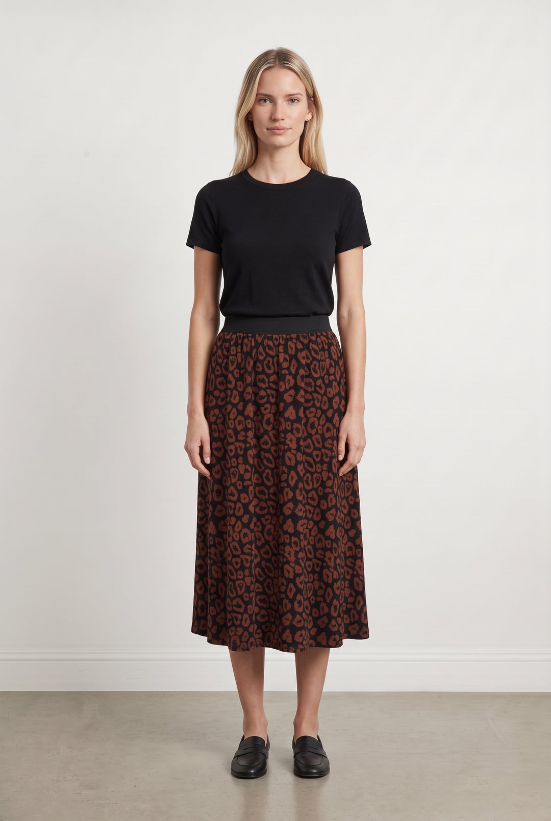 Jupe Noire et Marron - Taille M/38 de la marque La Fée Maraboutée | PARAD124055 - Vendu par Paradigme - Image 1