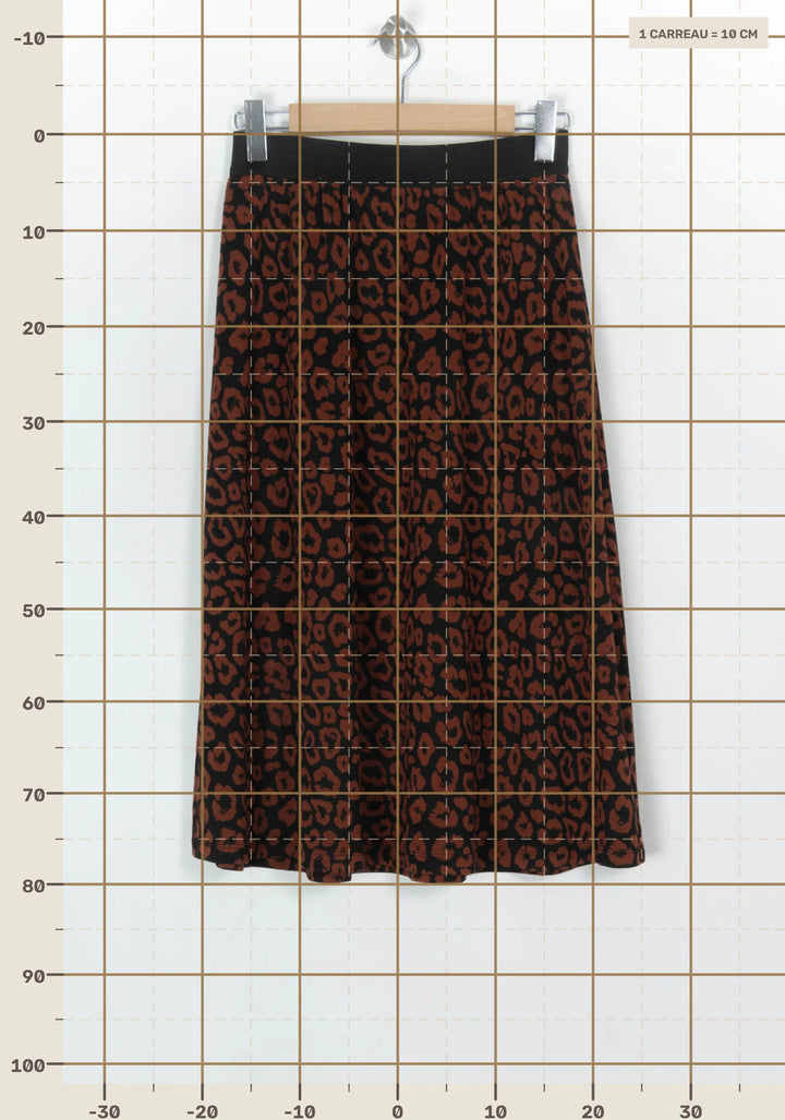 Jupe Noire et Marron - Taille M/38 de la marque La Fée Maraboutée | PARAD124055 - Vendu par Paradigme - Image 4