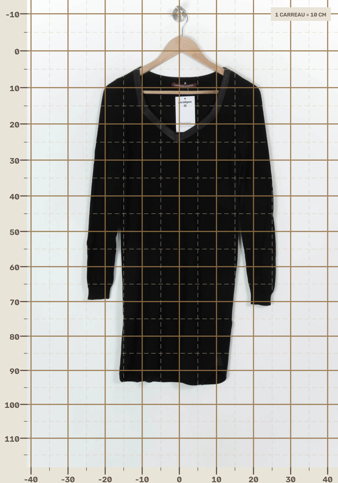 Robe Courte Noire - Taille M/38 de la marque Comptoir des Cotonniers | PARAD124056 - Vendu par Paradigme - Image 4