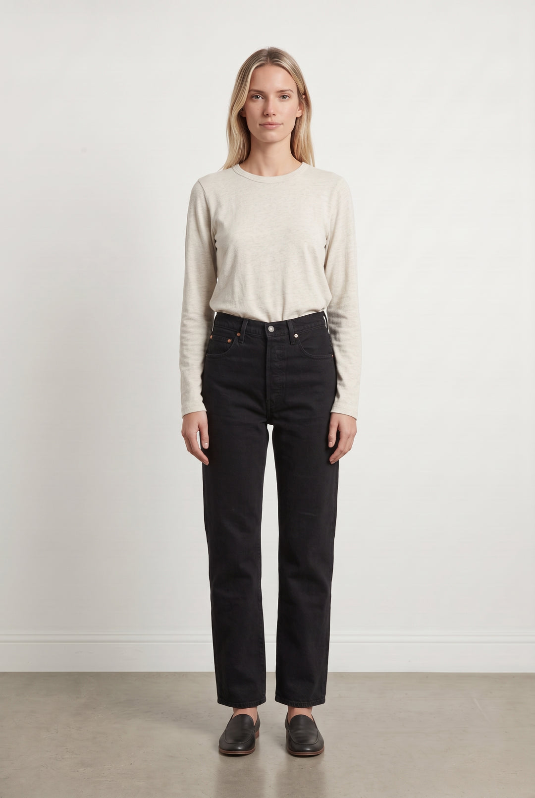 Jean Droit Noir - Taille M/38 de la marque Levi&