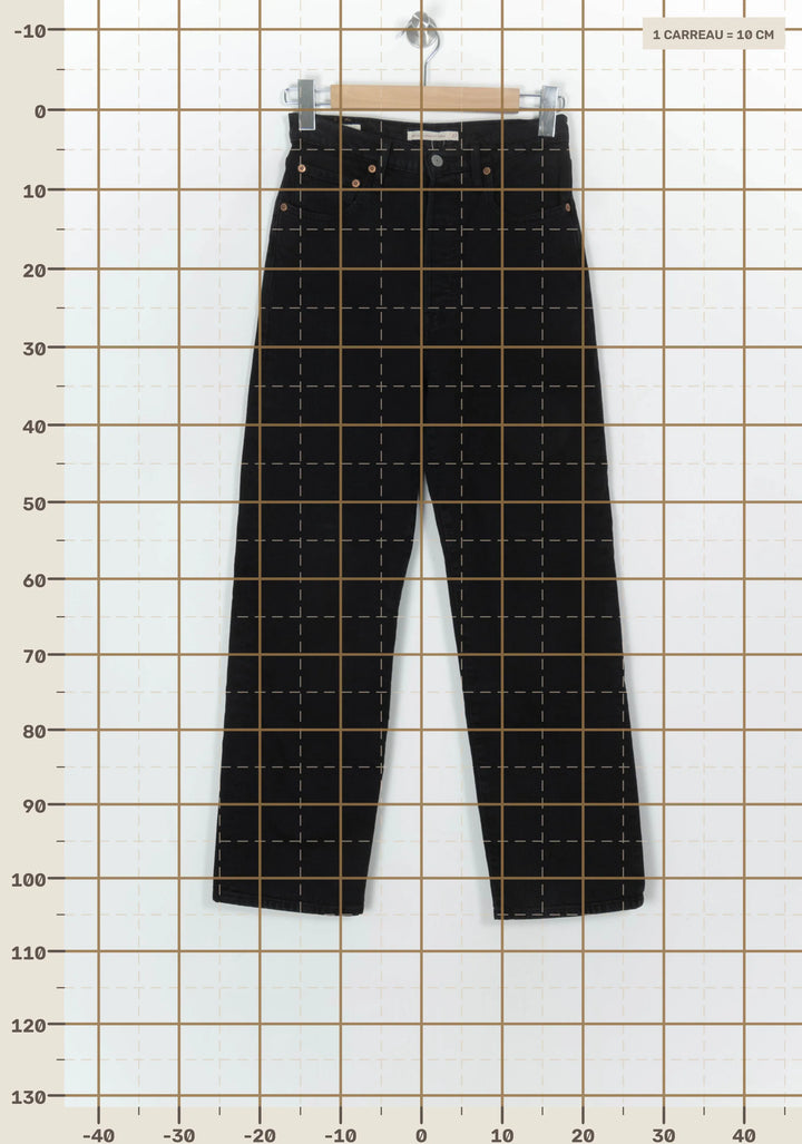 Jean Droit Noir - Taille M/38 de la marque Levi&