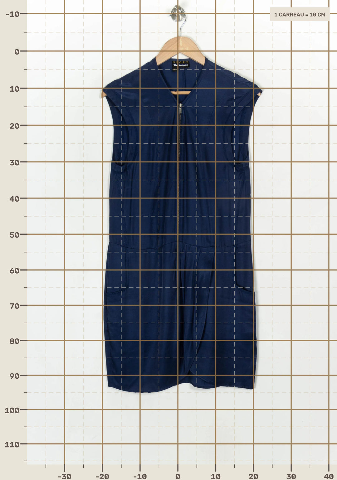 Combishort Bleu - Taille S/36 de la marque The Kooples - Sport | PARAD124062 - Vendu par Paradigme - Image 4