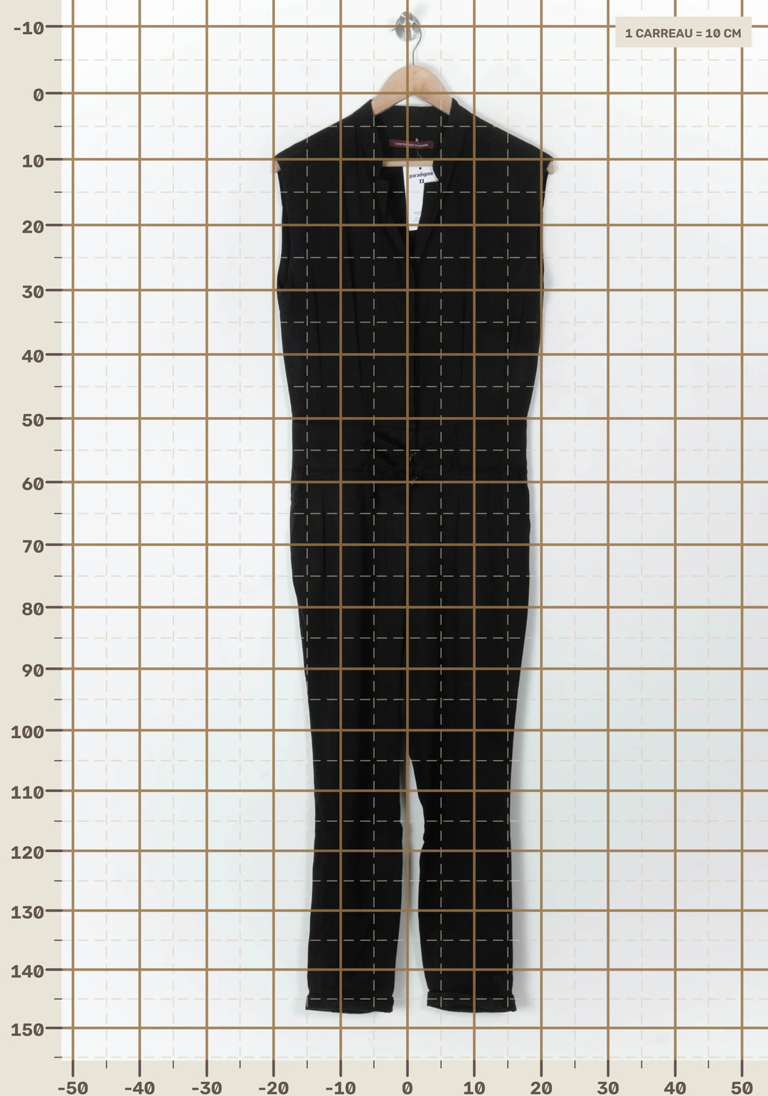 Combinaison Sans Manches Noire - Taille L/40 de la marque Comptoir des Cotonniers | PARAD124063 - Vendu par Paradigme - Image 4