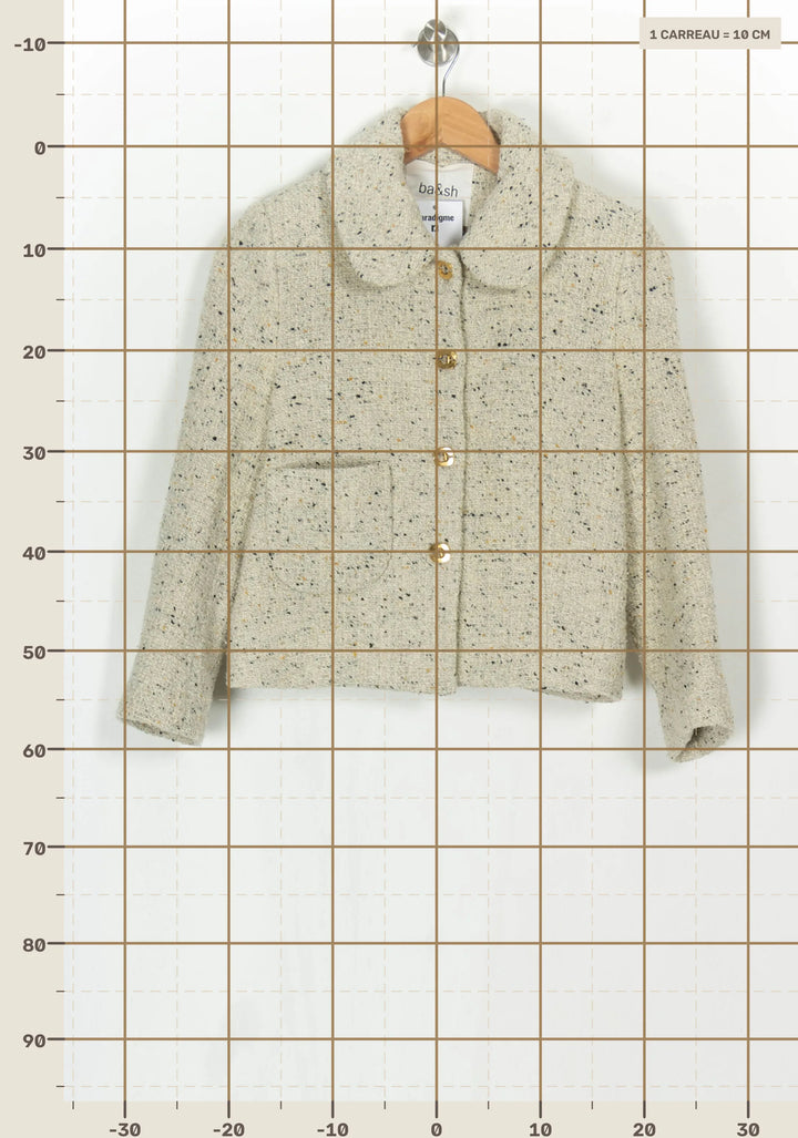 Veste Beige - Taille S/36 de la marque ba&amp;sh | PARAD124068 - Vendu par Paradigme - Image 4