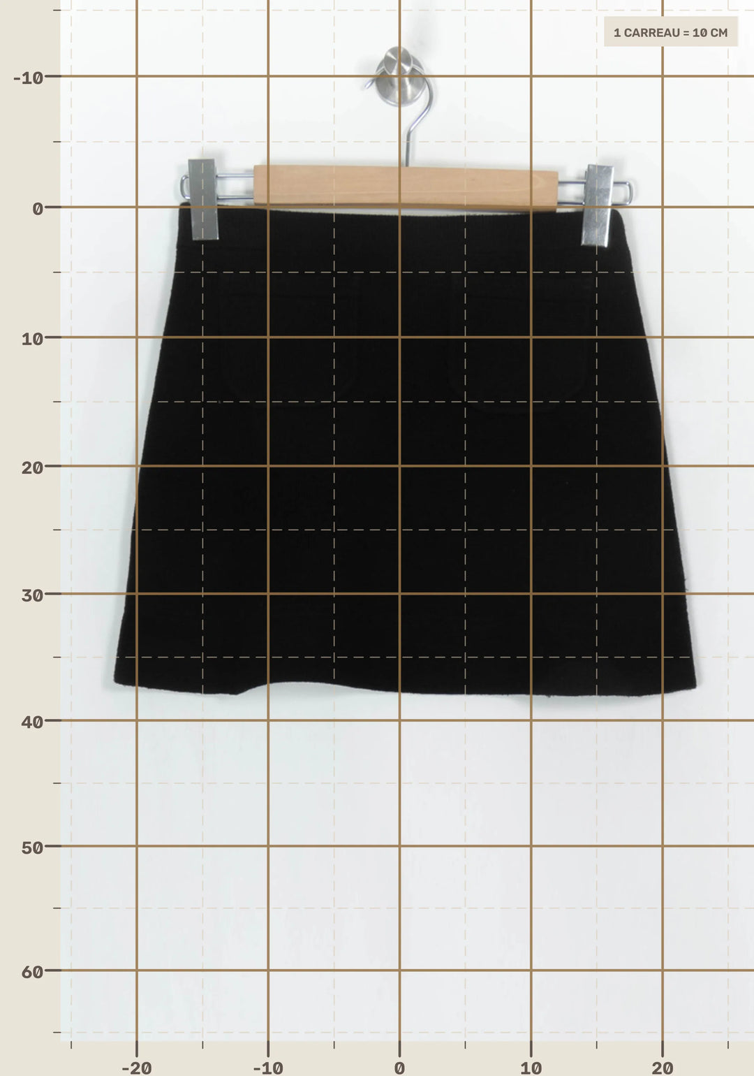 Jupe Courte Noire - Taille XS/34 de la marque Claudie Pierlot | PARAD124069 - Vendu par Paradigme - Image 4