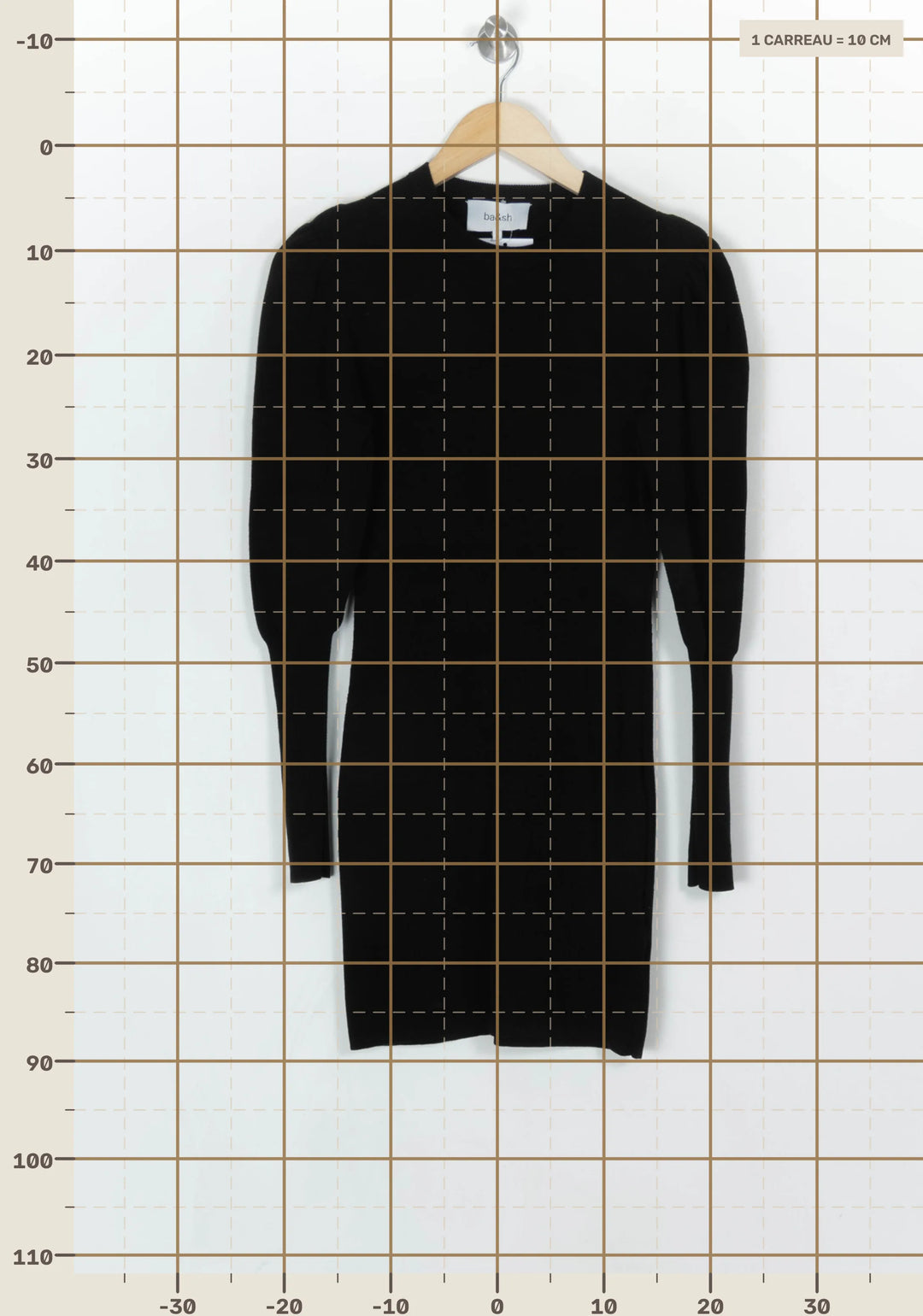 Robe Pull Noire - Taille XS/34 de la marque ba&amp;sh | PARAD124070 - Vendu par Paradigme - Image 4