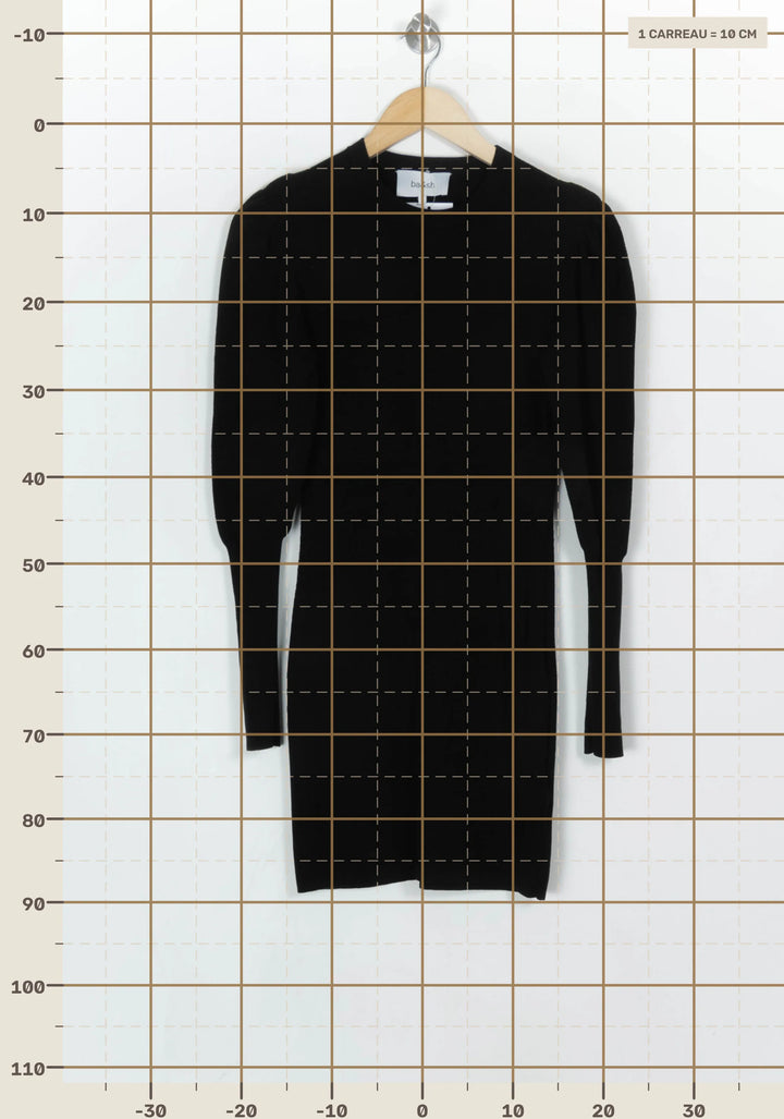 Robe Pull Noire - Taille XS/34 de la marque ba&amp;sh | PARAD124070 - Vendu par Paradigme - Image 4