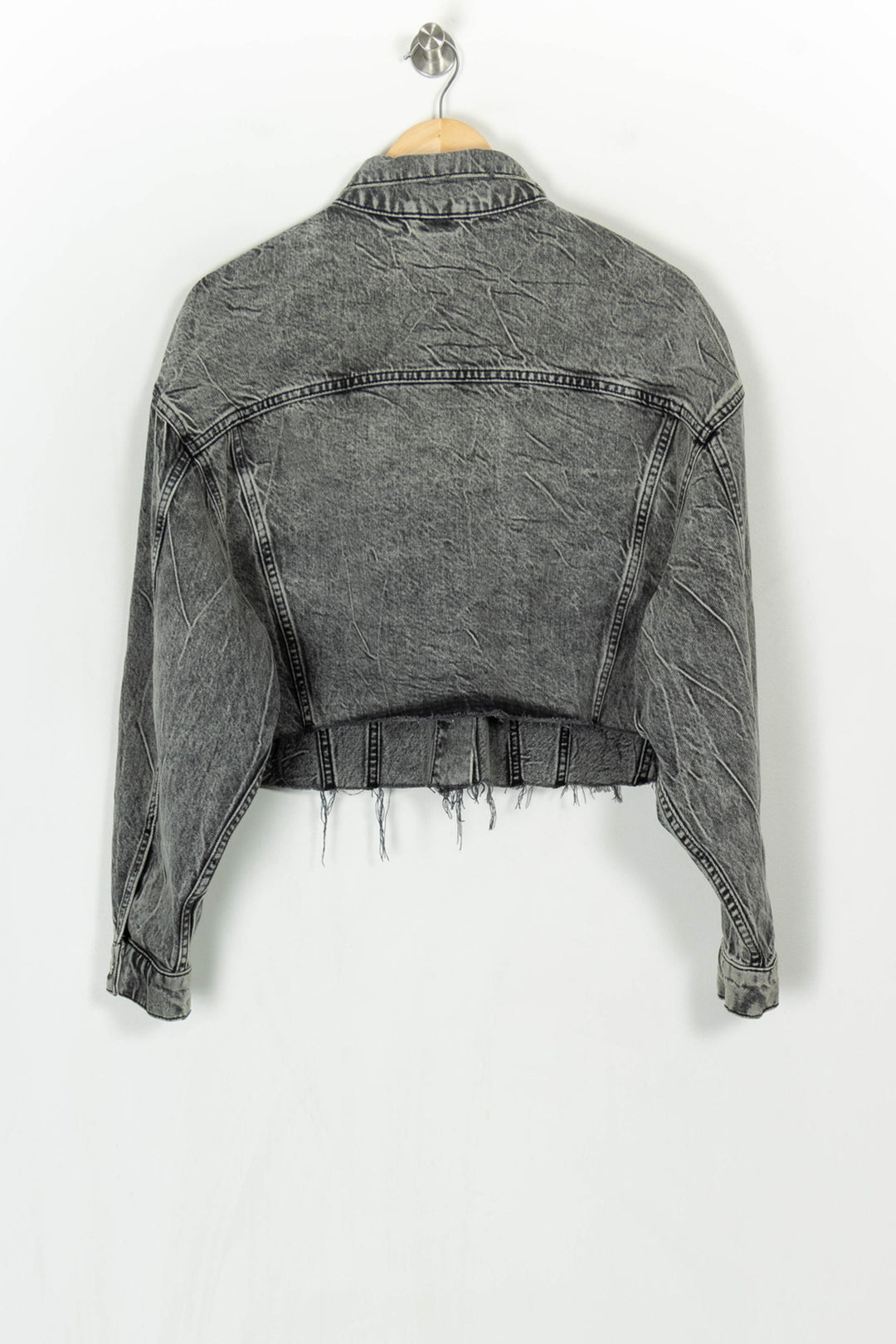 Veste En Jean Grise - Taille XS/34 de la marque All Saints | PARAD124072 - Vendu par Paradigme - Image 5