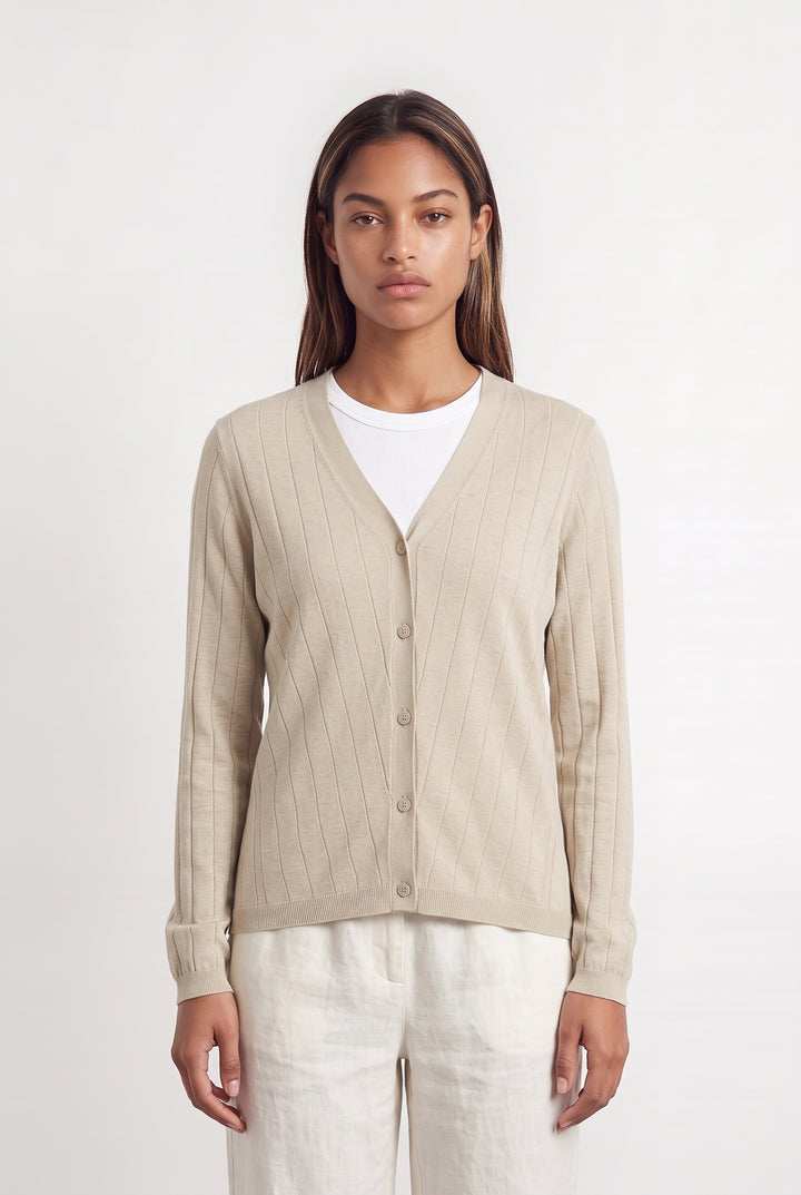 Cardigan Beige - Taille XS/34 de la marque Max Mara | PARAD124073 - Vendu par Paradigme - Image 1