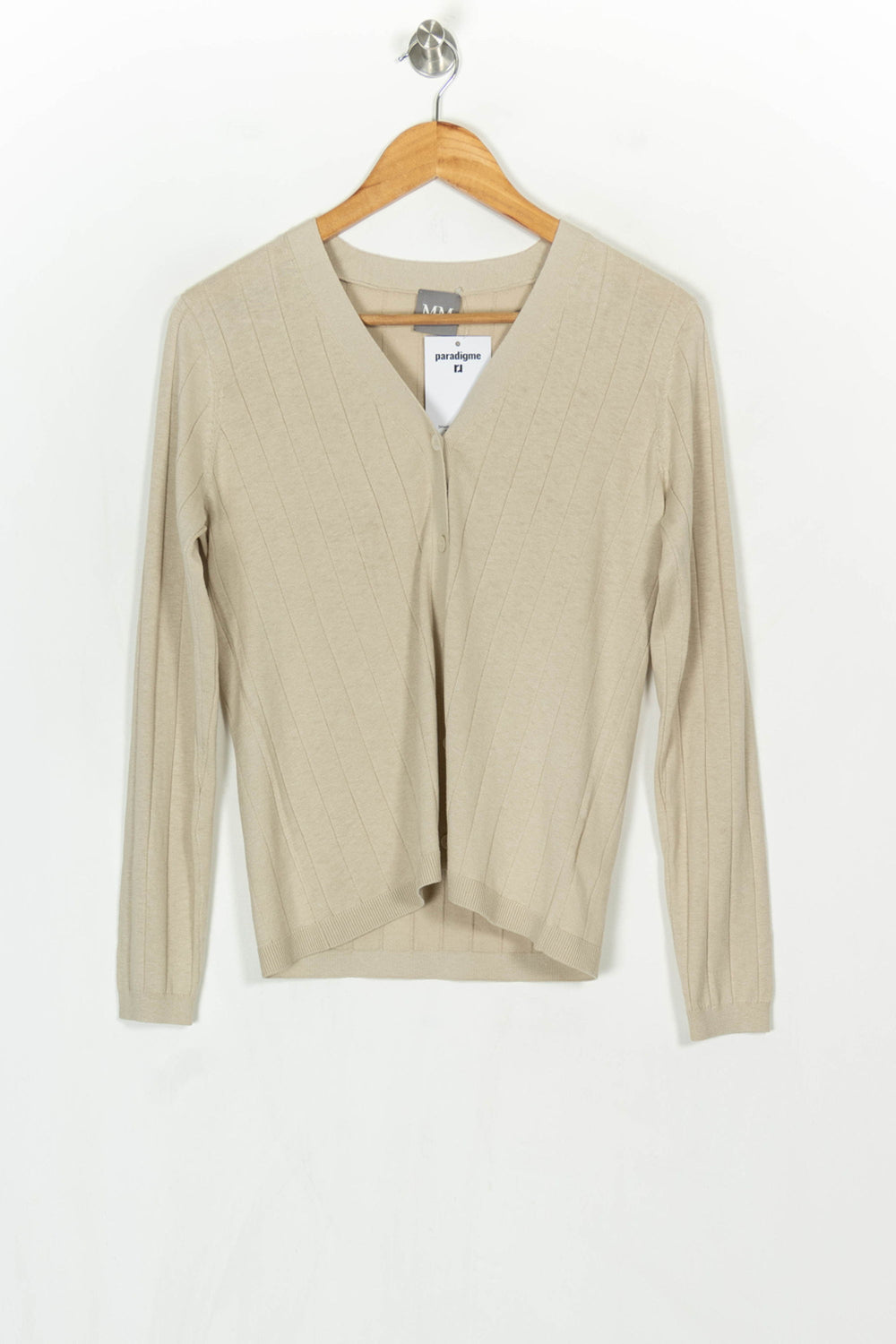 Cardigan Beige - Taille XS/34 de la marque Max Mara | PARAD124073 - Vendu par Paradigme - Image 2