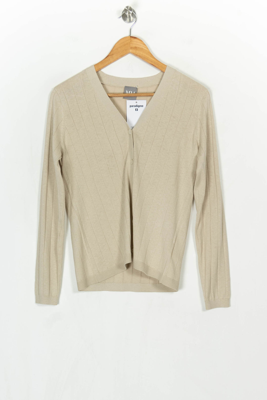 Cardigan Beige - Taille XS/34 de la marque Max Mara | PARAD124073 - Vendu par Paradigme - Image 2