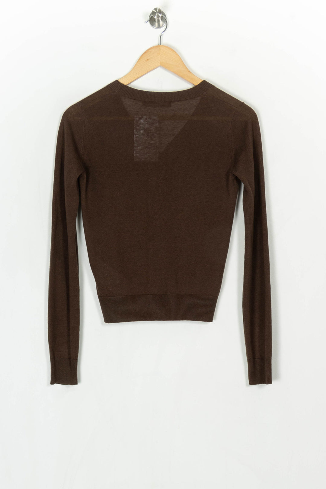 Cardigan Marron - Taille XS/34 de la marque Max Mara | PARAD124074 - Vendu par Paradigme - Image 5