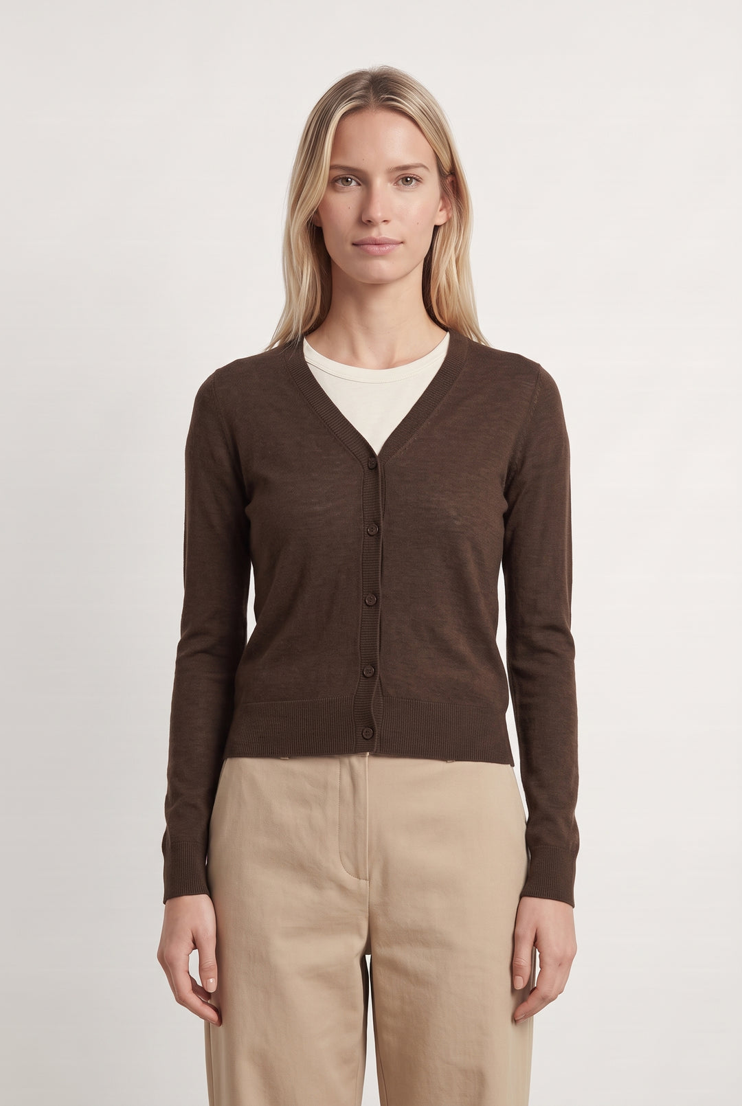 Cardigan Marron - Taille XS/34 de la marque Max Mara | PARAD124074 - Vendu par Paradigme - Image 1