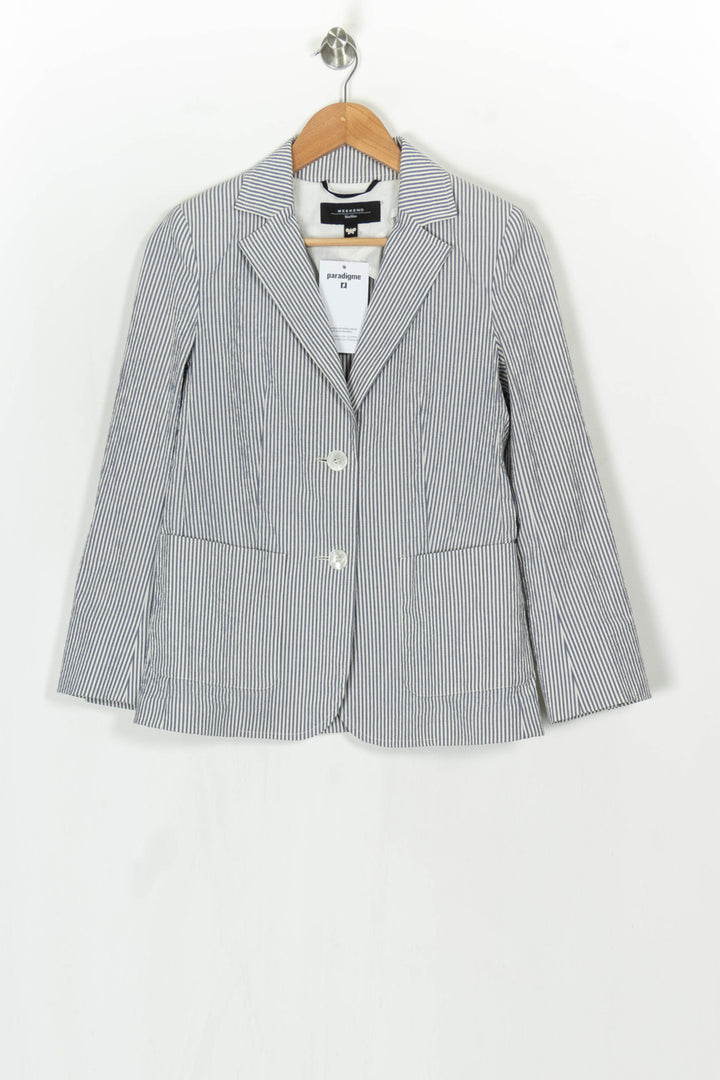 Blazer Bleu et Blanc - Taille XS/34 de la marque Weekend Max Mara | PARAD124077 - Vendu par Paradigme - Image 2