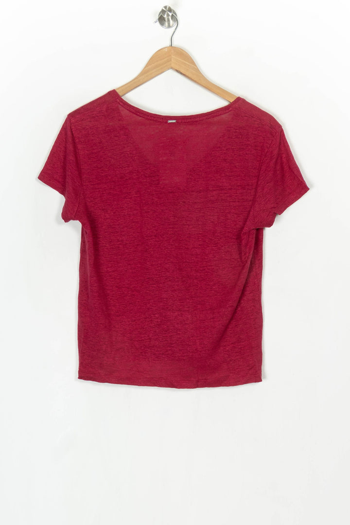 T-Shirt Rose - Taille M/38 de la marque IKKS | PARAD124078 - Vendu par Paradigme - Image 5